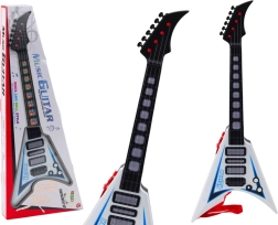 Chitarra elettrica per bambini con luci e melodie – bianca