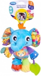 Playgro elefante appeso Elly – giocattolo sensoriale in peluche con massaggiagengive