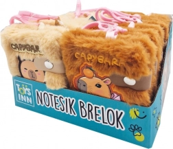 Taccuino peloso portachiavi 10 × 8 cm, confezione da 12 pz