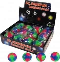 Pallina da rimbalzo con luce colorata