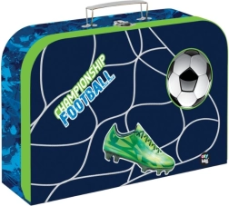 Valigetta per bambini in laminato con motivo calcio 34 cm