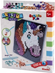 Immagine di paillettes Unicorno per bambini