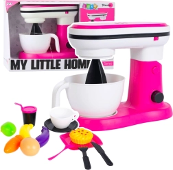 Frullatore da cucina per bambini MY LITTLE HOME con funzione di miscelazione – set rosa con accessori