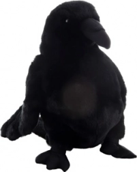 Marionetta corvo ecologico in peluche