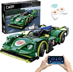 Set di costruzione CaDA auto da corsa RC Emerald Deity, 29 cm, 388 pezzi, Dual Mode