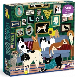 Puzzle quadrati Cani in salotto 500 pezzi