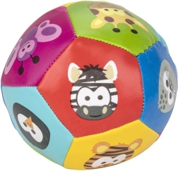 Pallina morbida e colorata con animaletti