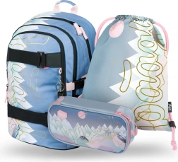 Set di forniture scolastiche BAAGL Skate Moon
