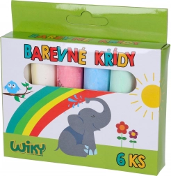 Gessetti da marciapiede colorati 6 pz