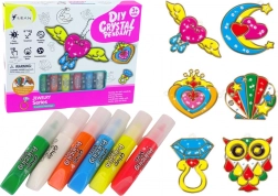 Decorazioni a vetri da dipingere – colori in gel, 6 pz