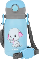 Borraccia per bambini 300 ml blu con elefantino