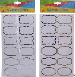 Adesivi 14x25,5 cm per barattoli di spezie, etichette, cornice