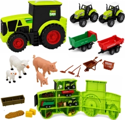 Set da fattoria nel trattore – fattoria portatile da 28 pezzi