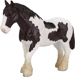 Mojo figurina Cavallo Clydesdale bianco e nero
