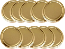 Coperchi dorati per conserve TO 82 (6z) – set da 10 pz