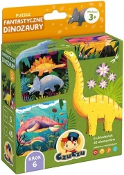 Puzzle – dinosauri fantastici (5×9 pezzi)