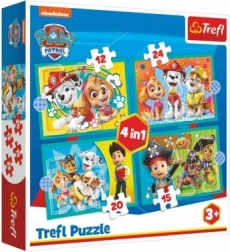 Puzzle 4 in 1 PAW Patrol - allegra squadra 3+ TREFL