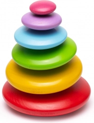 Ciottoli di legno colorati per l’equilibrio