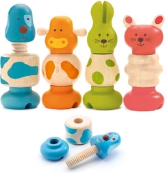 Animaletti avvitabili in legno Djeco