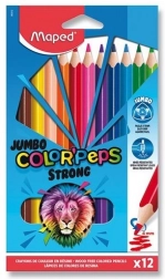 Pastelli MAPED Color'Peps Strong Jumbo 12 pz