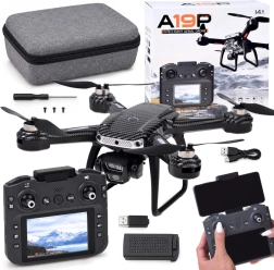 Drone RC A19P con fotocamera HD, telecomando con display ed evitamento degli ostacoli