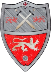 Souza! scudo da cavaliere Tristan in gommapiuma EVA