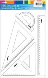 set di righelli 4 pz trasparente