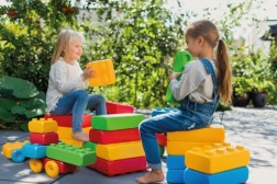 Blocchi da costruzione con ruote - 30 pezzi