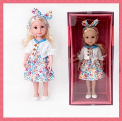 Bambola con capelli biondi 38 cm