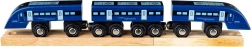 Bigjigs Rail treno ad alta velocità blu