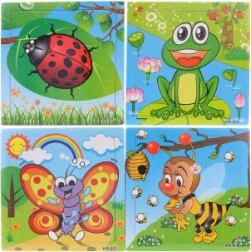 Puzzle in legno animali 9 pezzi