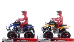 Quad con pilota a retrocarica