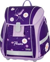 Zaino scolastico Premium Light Flowers viola