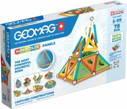 Geomag Supercolor Panels set di costruzione magnetico riciclato 78 pezzi