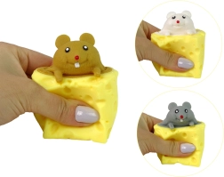 Mouse Squishy al Formaggio Giocattolo Sensoriale Pop It