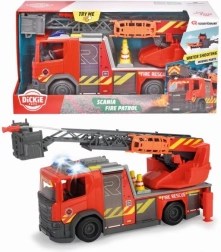 Autopompa SCANIA Rosenbauer 35 cm con luci, suoni e cannone ad acqua