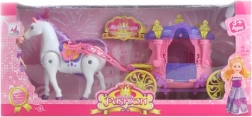 Cavallo con carrozzina per bambole