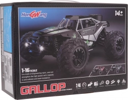 RC crawler GALLOP 1:16 4x4 con carrozzeria in metallo – Rosso