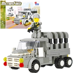 Set di costruzione camion militare con minifigure
