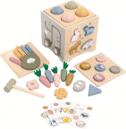 Cubo motorico multifunzionale in legno fattoria 2Kids Toys