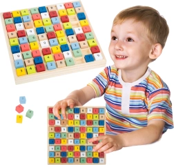 Small Foot sudoku in legno con cubetti colorati