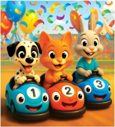 Puzzle in legno Corsa felice 20 pezzi WOODEN CITY