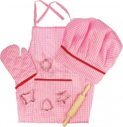 Bigjigs Toys set da cucina per bambini rosa