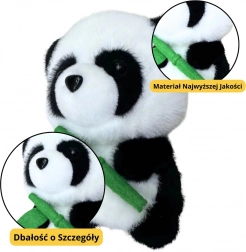 Panda di peluche con bambù 18cm