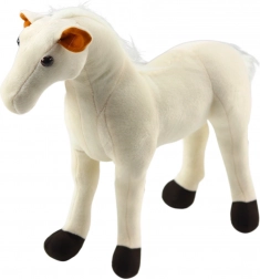 Cavallo di peluche bianco 40 × 37 cm