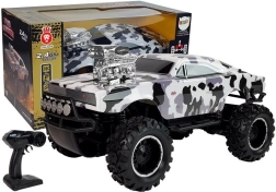 Auto fuoristrada da corsa radiocomandato 4x4 bianco-nero
