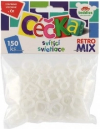 céčka luminose retro mix 150 pz – anelli di collegamento in plastica