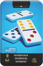 Domino in scatola di latta