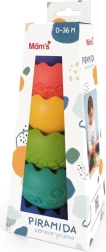 Piramide sensoriale pastello per neonati
