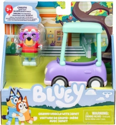 set di figurine BLUEY – l’auto della nonna e Janet